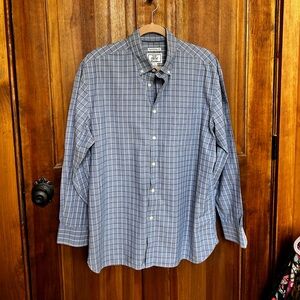 Jos. A. Bank 1905 Blue‎ Checkered Men's Shirt -L